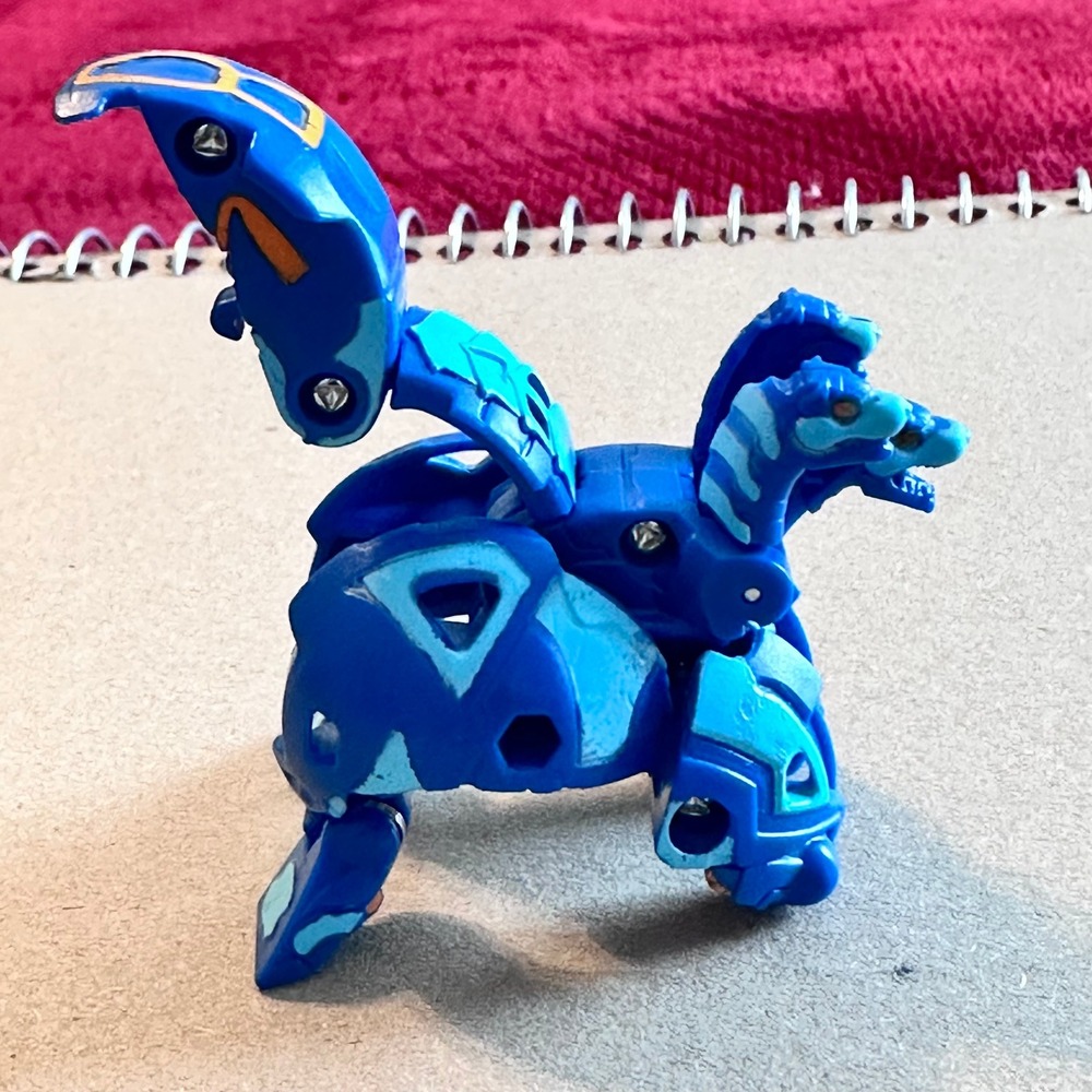 Bakugan Armored Alliance Aquos Trox x Nobillious Fusion 700 B-Power Blue Figure - Picture 4 of 8
